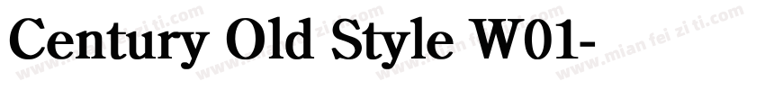Century Old Style W01字体转换